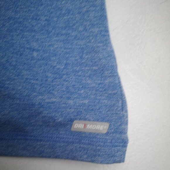 Danskin Now Dri More Ladies Size Medium Blue Long Sleeves Cowl Neck Athletic Top - Picture 6 of 9